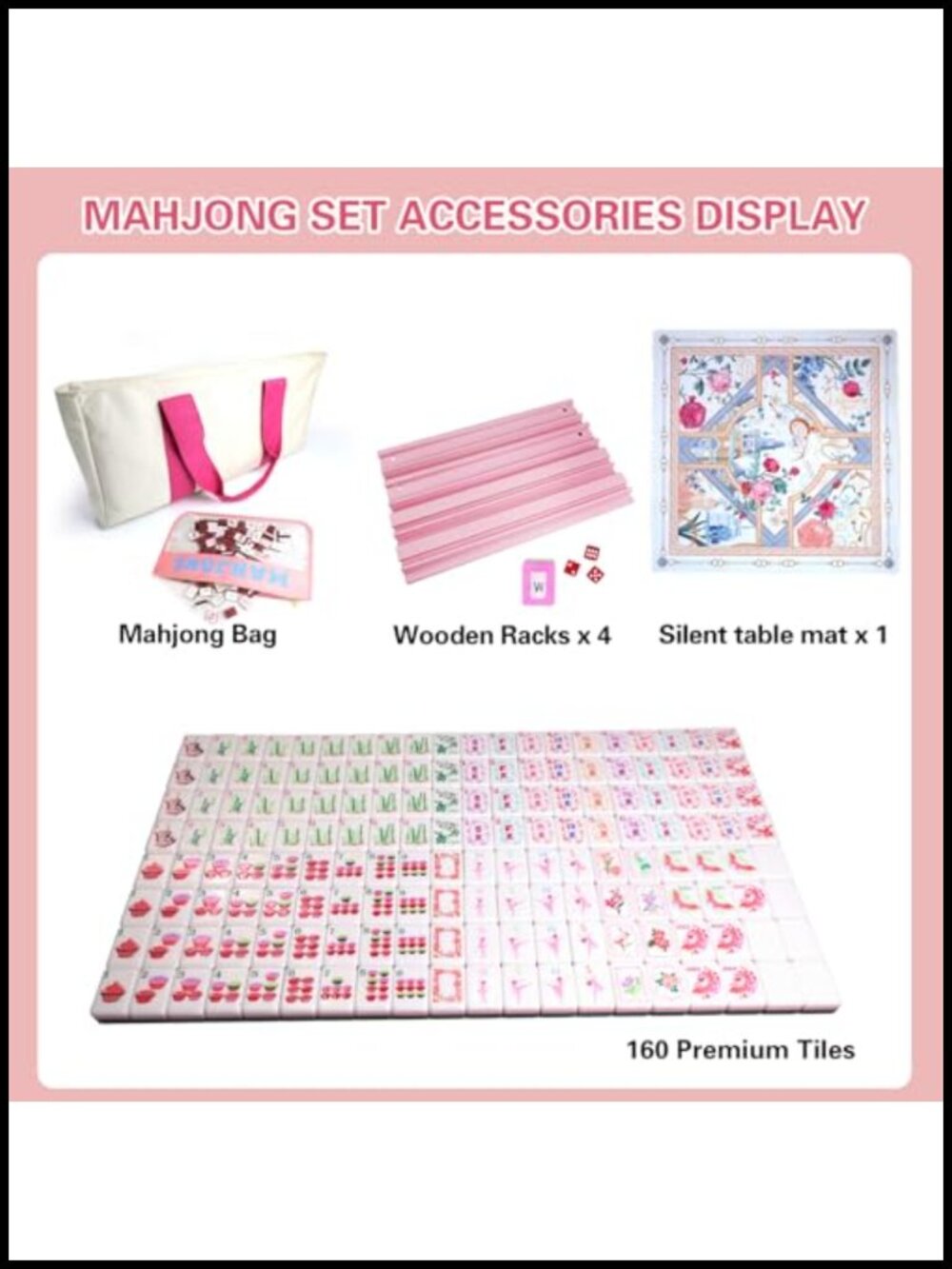 American Mahjong Set Acrylic 160 Tiles Complete Game - Picture 4 of 6